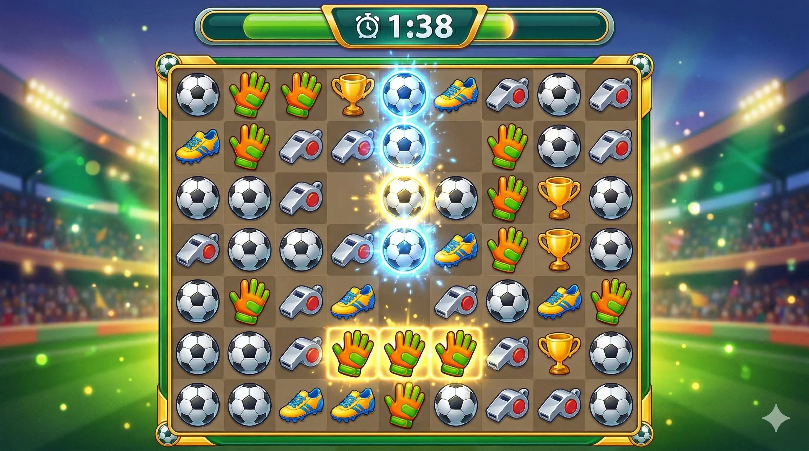 Golazo Mania — Match-3 Puzzle