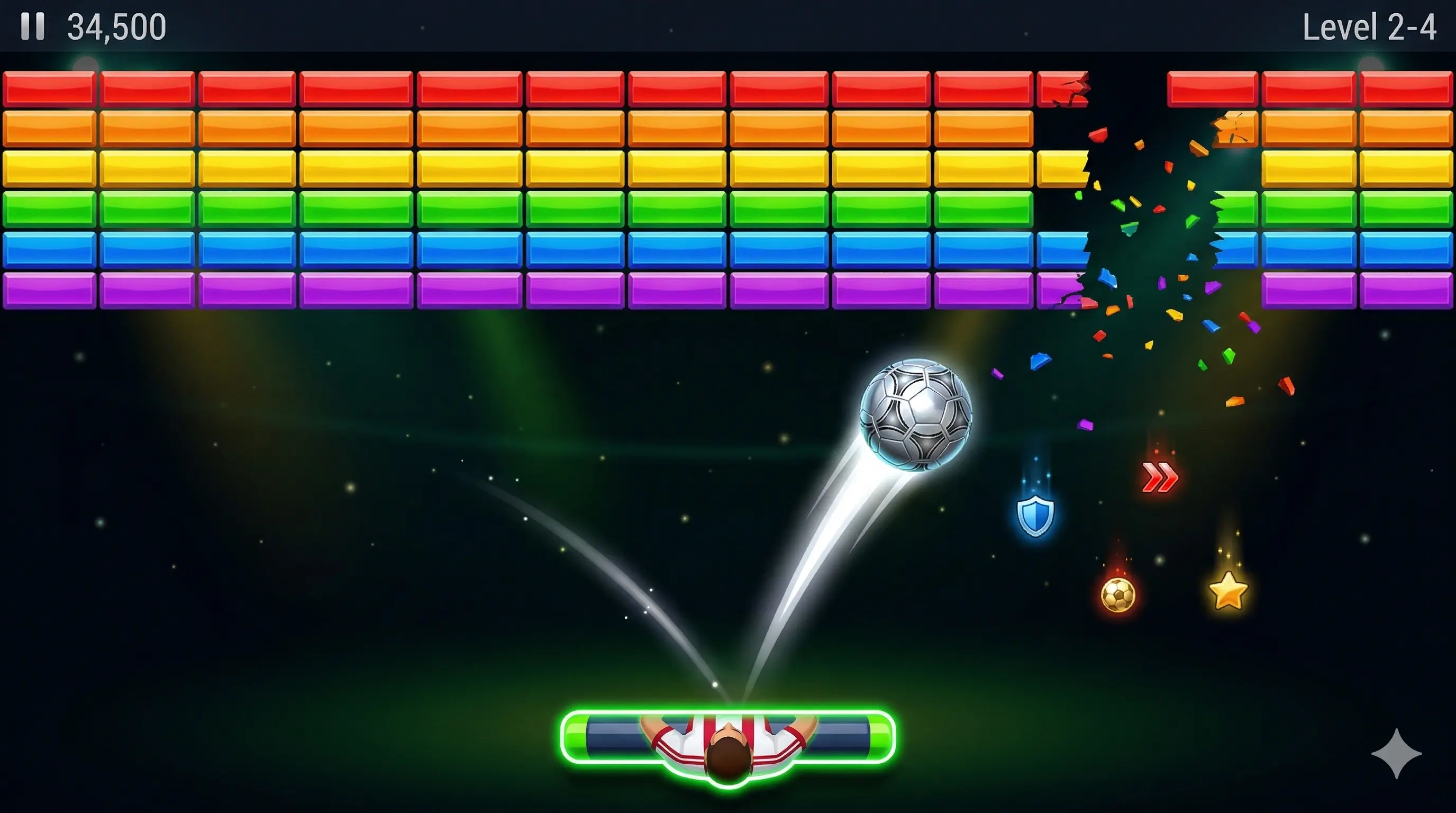 Rompe Defensas — Breakout / Arkanoid